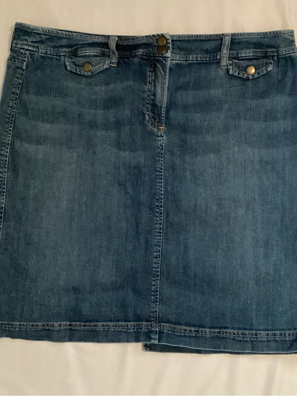 Jones New York Sport Ladies Stretch Denim Jeans Skirt Size 16
